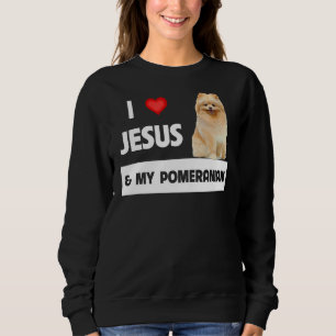 Ik hou van Jezus en mijn pommeraanse hond mama en Trui