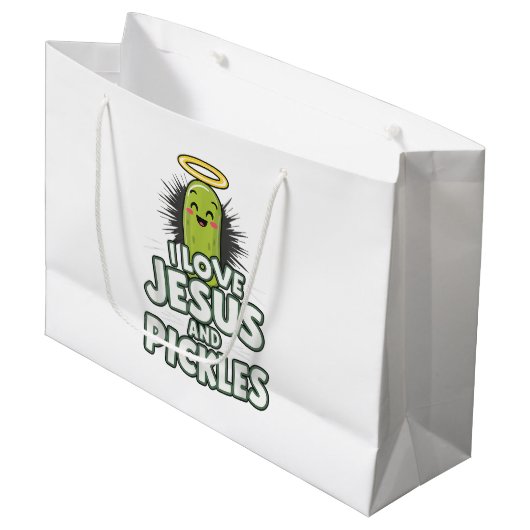 Ik hou van Jezus en Pickles Groot Cadeauzakje (Voorkant Gekanteld)