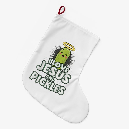 Ik hou van Jezus en Pickles Grote Kerstsok (Voorkant (Hangend))