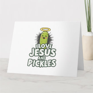 Ik hou van Jezus en Pickles Kaart