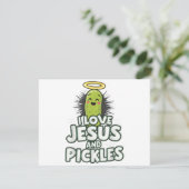 Ik hou van Jezus en Pickles Kaart (Staand voorkant)