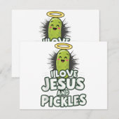 Ik hou van Jezus en Pickles Kaart (Voorkant / Achterkant)