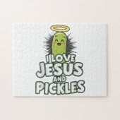Ik hou van Jezus en Pickles Legpuzzel (Horizontaal)
