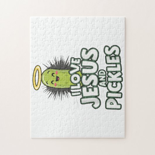 Ik hou van Jezus en Pickles Legpuzzel (Verticaal)