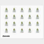 Ik hou van Jezus en Pickles Ronde Sticker (Vel)