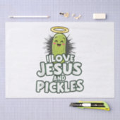 Ik hou van Jezus en Pickles Tissuepapier (Craft)