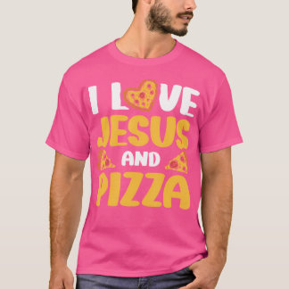 Ik hou van Jezus en Pizza T-shirt