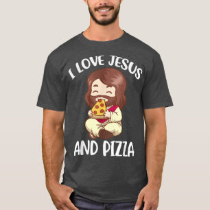 Ik hou van Jezus en Pizza T-shirt