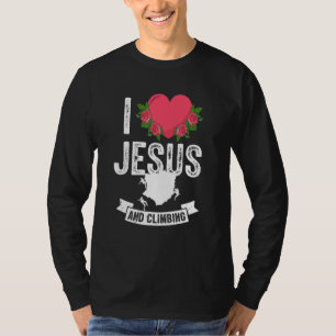 Ik hou van Jezus en Sportklimmer T-shirt