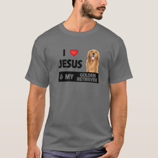 Ik hou van Jezus en van mijn gouden wederverkoper. T-shirt
