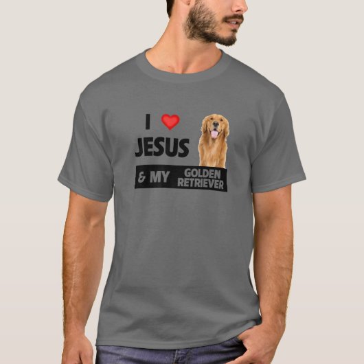 Ik hou van Jezus en van mijn gouden wederverkoper. T-shirt (Voorkant)