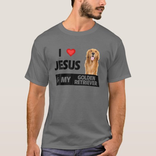 Ik hou van Jezus en van mijn gouden wederverkoper. T-shirt (Voorkant)