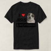 Ik hou van Jezus en van mijn grote Pyreneeën... T-shirt (Design voorkant)