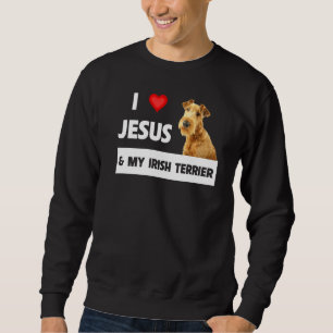Ik hou van Jezus en van mijn Ierse terrier Dog mam Trui
