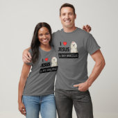 Ik hou van Jezus en van mijn Maltese hond mama pa  T-shirt (Unisex)