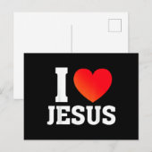 Ik hou van Jezus Feestdagenkaart (Voorkant / Achterkant)