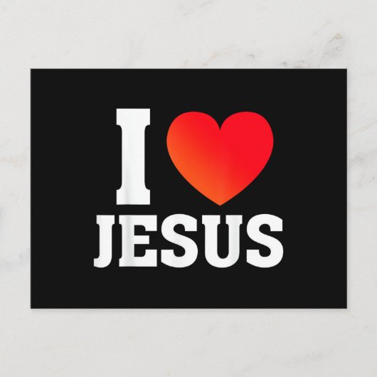 Ik hou van Jezus Feestdagenkaart (Voorkant)