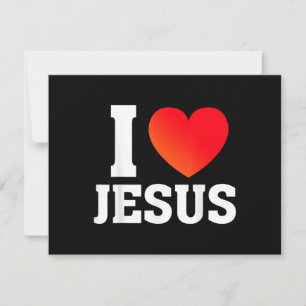 Ik hou van Jezus Feestdagenkaart