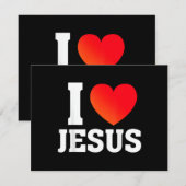 Ik hou van Jezus Feestdagenkaart (Voorkant / Achterkant)