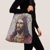 Ik hou van Jezus gepersonaliseerde naam Crossbody Tas (Dichtbij)