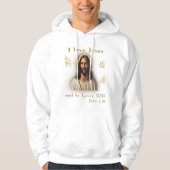 Ik hou van Jezus Hoodie (Voorkant)