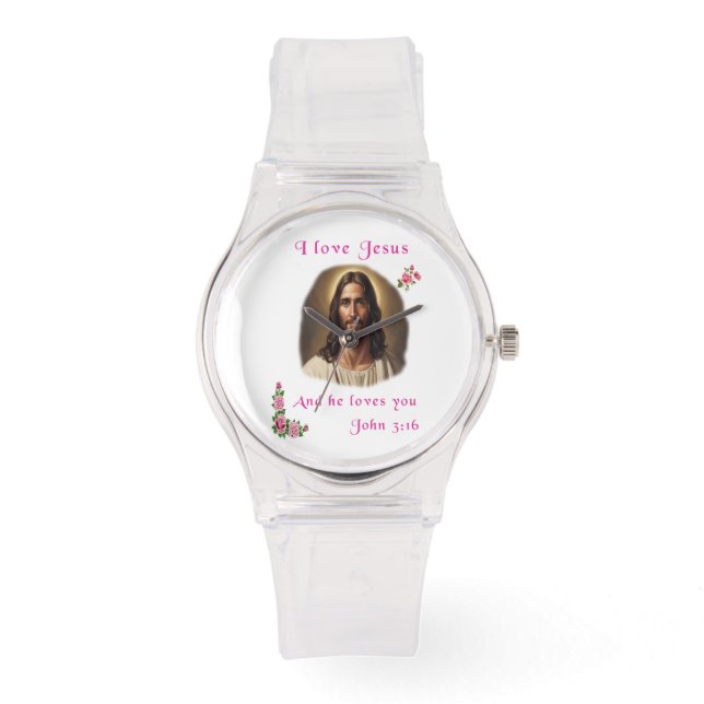 Ik hou van Jezus Horloge (Voorkant)