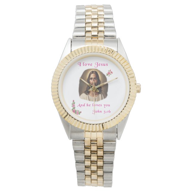 Ik hou van Jezus Horloge (Voorkant)