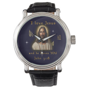 Ik hou van Jezus Horloge