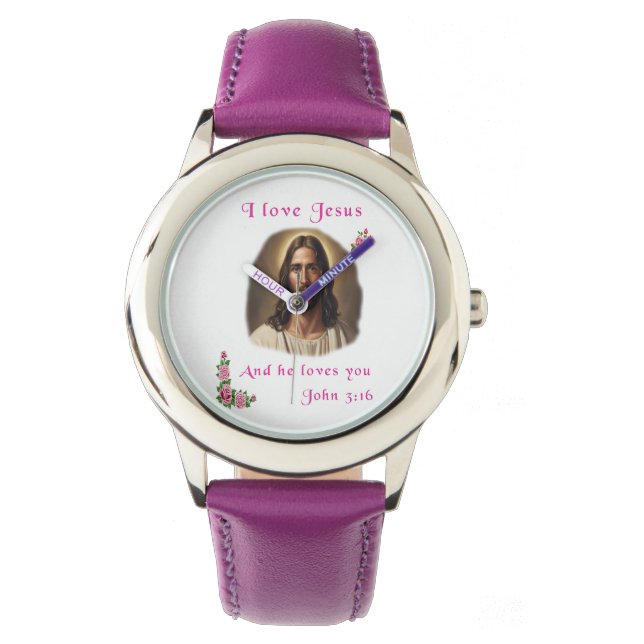 Ik hou van Jezus Horloge (Voorkant)