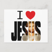 Ik hou van Jezus - ik hoor Jezus met afbeelding in Briefkaart (Voorkant)