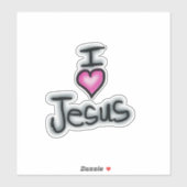 Ik hou van Jezus Ik hou van Jezus  Sticker (Vel)