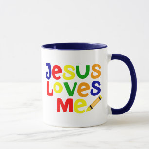 Ik hou van Jezus / Jezus houdt van mijn koffie-Mok Mok