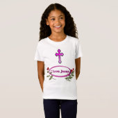 Ik hou van Jezus kleding T-shirt (Voorkant volledig)