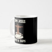 Ik hou van Jezus Koffie en Naps Koffiemok (Voorkant links)