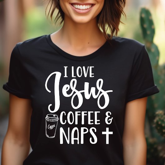 Ik hou van Jezus Koffie en Naps Tri-Blend Shirt