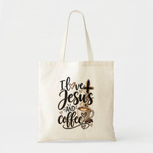 Ik hou van Jezus & koffie Tote Bag
