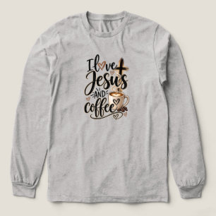 Ik hou van Jezus & koffie Tri-Blend Shirt