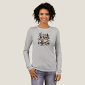 Ik hou van Jezus & koffie Tri-Blend Shirt (Voorkant)