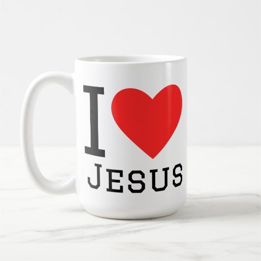 Ik hou van Jezus Koffiemok (Links)