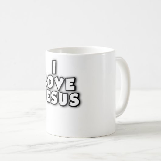 Ik hou van Jezus Koffiemok (Voorkant rechts)