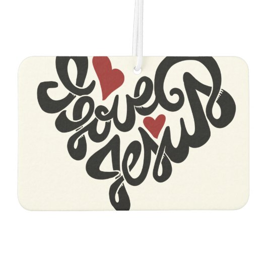 Ik hou van Jezus Luchtverfrisser (Achterkant)