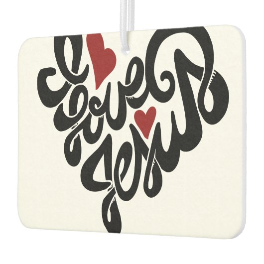 Ik hou van Jezus Luchtverfrisser (Links)