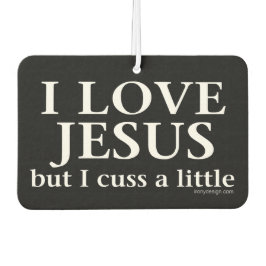 Ik hou van Jezus [maar ik heb een beetje gepraat] Luchtverfrisser