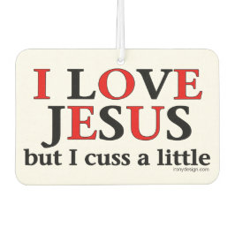 Ik hou van Jezus [maar ik heb een beetje gepraat] Luchtverfrisser