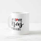 Ik hou van Jezus (maar ik heb een hoop!) Koffiemok (Voorkant links)