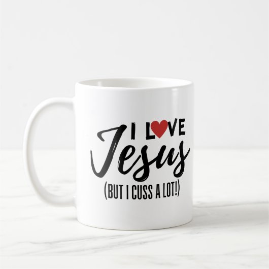 Ik hou van Jezus (maar ik heb een hoop!) Koffiemok (Links)