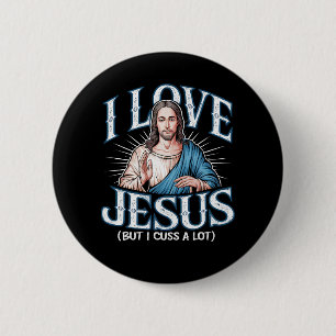 Ik hou van Jezus (maar ik heb een hoop!) Ronde Button 5,7 Cm