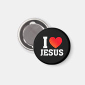 Ik hou van Jezus Magneet (Voorkant / Achterkant)