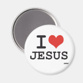 Ik hou van Jezus Magneet (Voorkant / Achterkant)