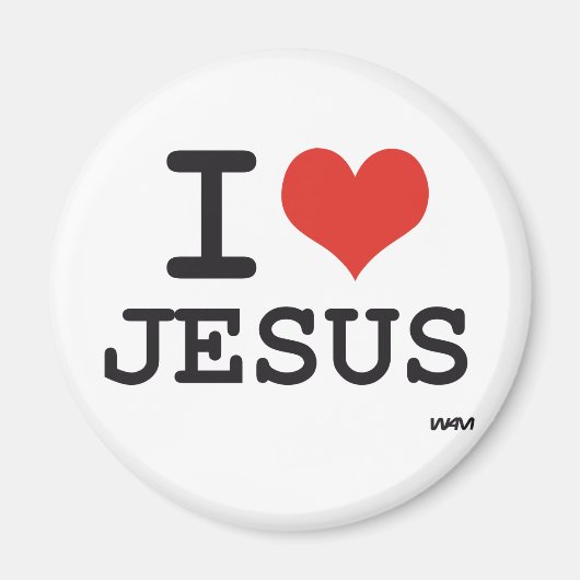 Ik hou van Jezus Magneet (Voorkant)